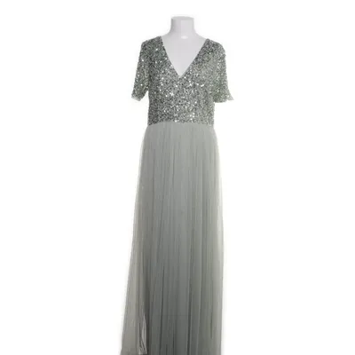 Aftonklänning (Grön, Silverfärgad) från Maya Deluxe Polyester