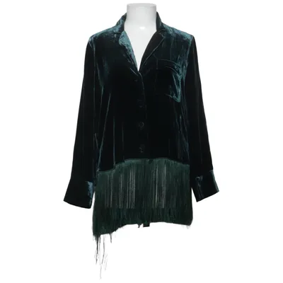 Blazer (Vert) de Zara Woman Studio Soie, Viscose