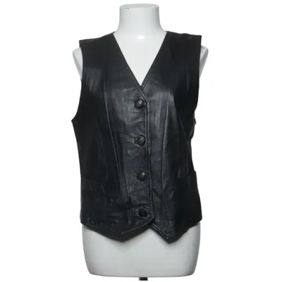 Leather vest (Black) from Lindex Connect Leather