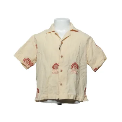 Short sleeve shirt (Yellow, Multicolored) from Zara Polyester