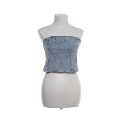 Tubetop (Blå) fra Shein Bomuld, Polyester, Viscose