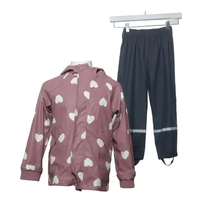 Regnställ (Rosa, Blå) från Fanny Polyester, Polyuretan