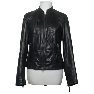Leather jacket (Black) from Molltan