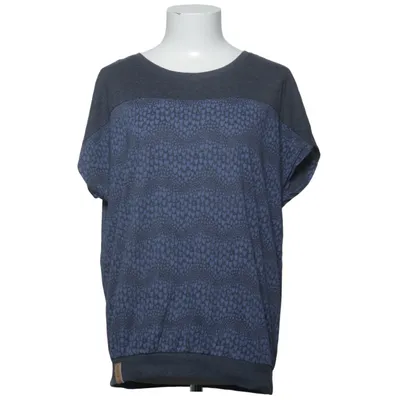 Top (Blauw, Zwart) van Gina Katoen, Polyester