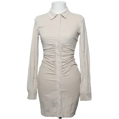 Shirt dress (Beige) from The Kript Cotton