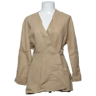Wickeltop (Beige) von Zara Leinen