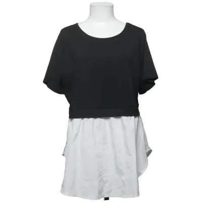 Top (Zwart, Wit) van Shein Curve Elastaan, Polyester