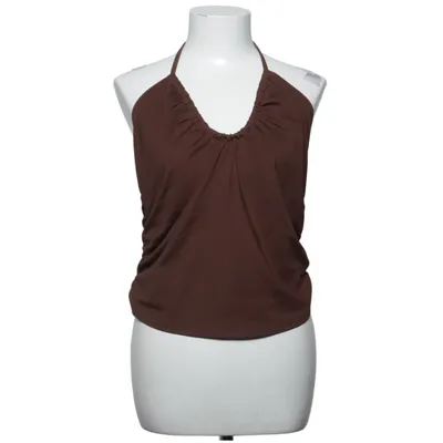 Halter neck top (Brown) from Bik Bok Elastane, Polyester