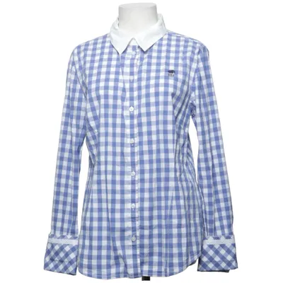 Shirt (Blauw, Wit) van Polo Sylt Katoen, Elastaan