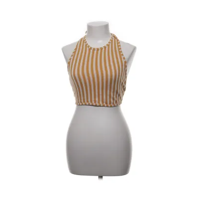 Halter neck top (Yellow, White) from Zara Trafaluc