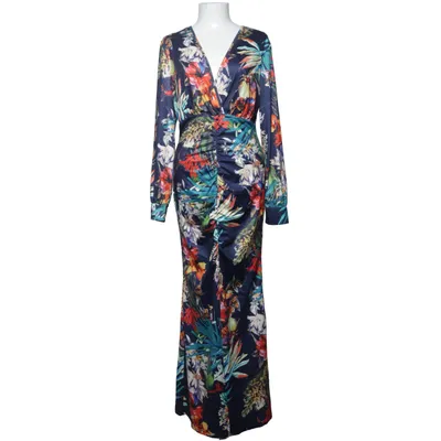 Långklänning (Blå, Flerfärgad)