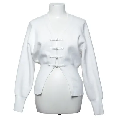 Cardigan (Hvid) fra Dazy Akryl, Polyamid, Polyester, Viscose