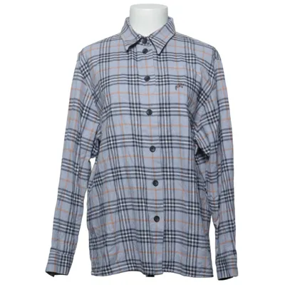 Flannel skjorte (Blå, Grå) fra Hämmerle Bomuld