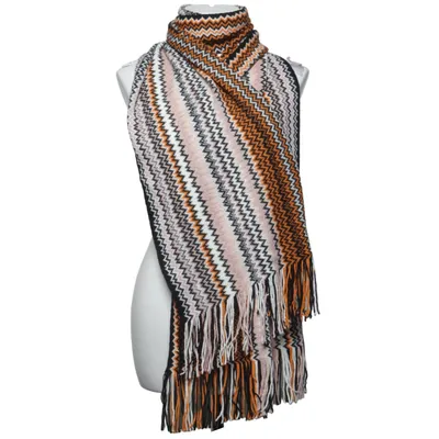 Halsduk (Rosa, Svart, Orange) från Missoni Akryl, Ull