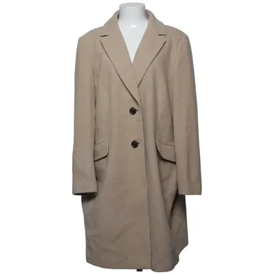 Frakke (Like new, beige, wool.) fra White Label Polyester, Viscose, Uld