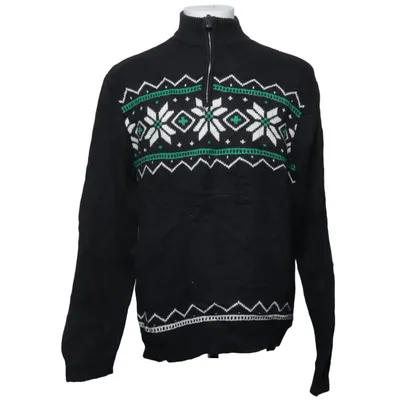 Julesweater (Sort, Flerfarvet) fra Chaps Bomuld