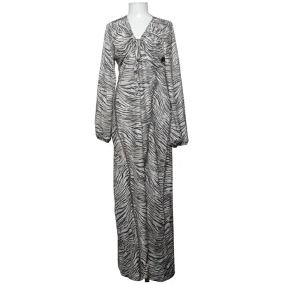 Maxikjole (Beige, Sort) fra NA-KD Elastan, Polyester