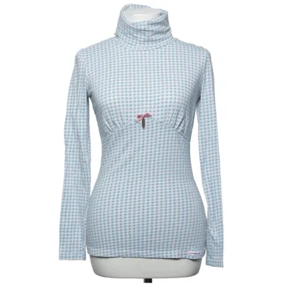 Långärmad t-shirt (Blå, Rosa, Vit) från Blutsgeschwister Bomull, Elastan