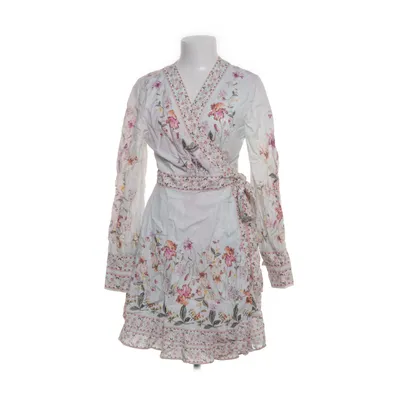 Wrap dress (White, Multicolored) from By Malina Collection Cotton, Linen