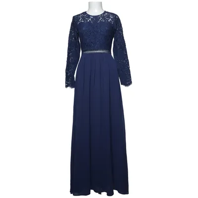 Evening gown (Blue) from Truth & Fable Cotton, Polyamide, Polyester, Viscose