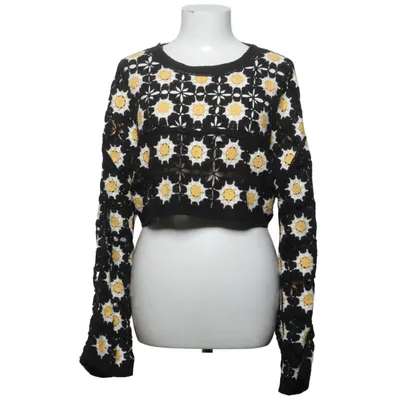 Sweater (Black, White, Yellow) from Zara Acrylic, Cotton