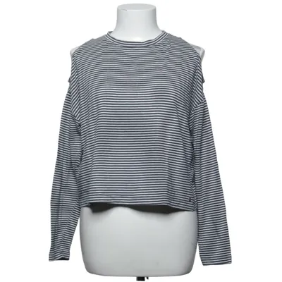 Langærmet t-shirt (Grå, Hvid) fra Brownie Bomuld, Elastan, Polyester