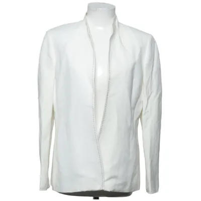 Blazer (White) from Kasper Acetate, Linen, Viscose