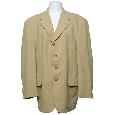 Blazer (Beige) fra New Fast Elastan, Linned, Polyamid, Polyester