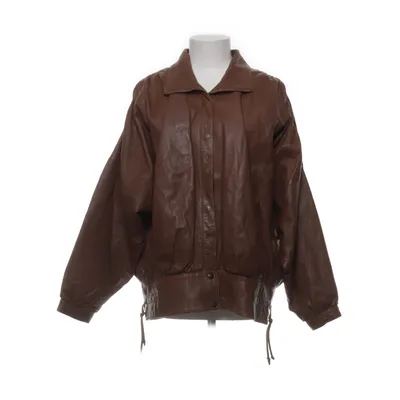 Läderjacka (Brun) Skinn, Polyester