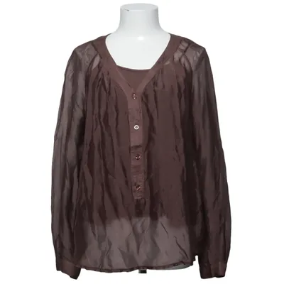 Blus (Brun) från Maja Roos Elastan, Silke, Viskos
