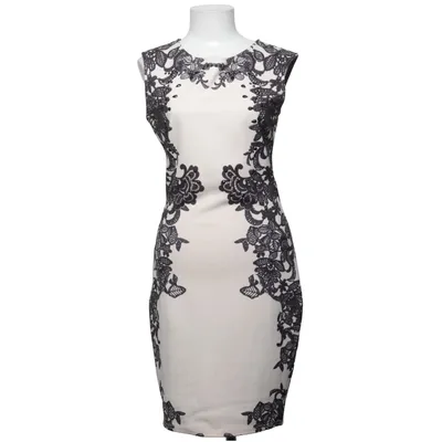 Cocktailkleid (Beige, Schwarz) von Jane Norman Elasthan, Polyester
