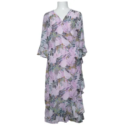 Wrap dress (Purple, Multicolored) from Zizzi Elastane, Viscose