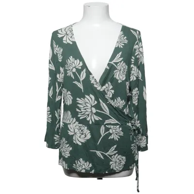 Blouse portefeuille (Vert, Beige) de Club Xprs Élasthane, Viscose