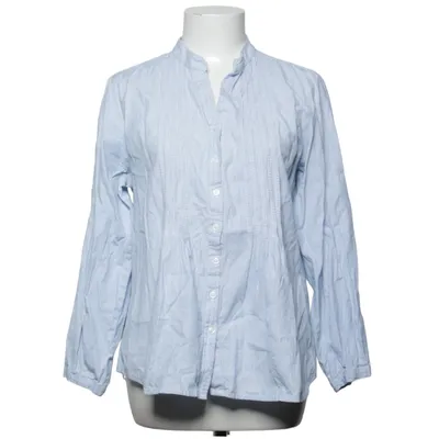 Blouse (Blue, White) from Isolde Cotton