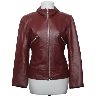 Leren jack (Rood) van Auluna Leather Company Leer, Polyester