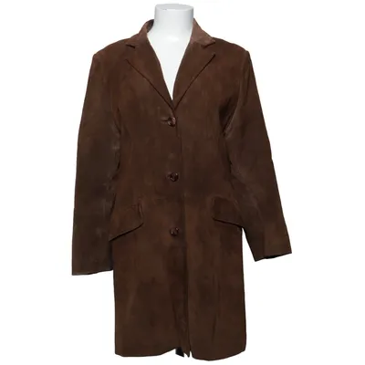 Leather coat (Brown) from Cappuccini by Desam
