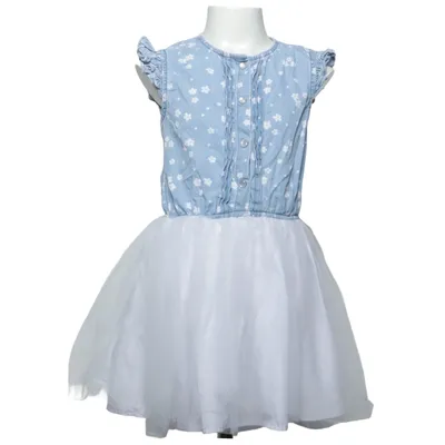 Klänning (Blå, Vit) från Dopo Dopo Girls Bomull, Polyester