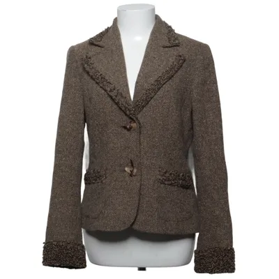Blazer (Marron) de Laurèl Acétate, Angora, Cachemire, Élasthane, Polyamide, Viscose, Laine