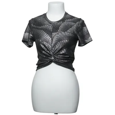 Crop Top (Silber, Schwarz) von Rosa Rosa Elasthan, Polyester, Polyurethan