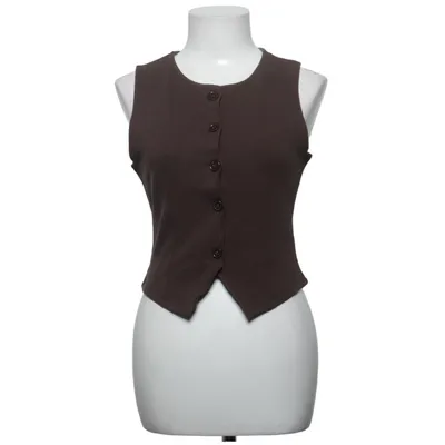 Vest (Brown) from Gina Tricot Elastane, Polyester, Viscose