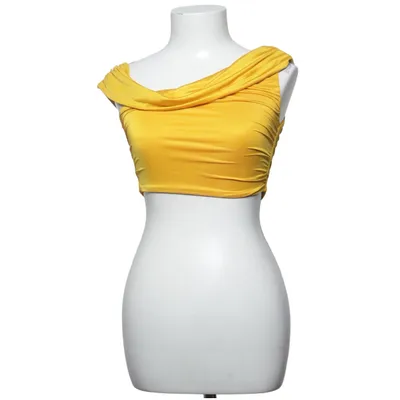 Crop top (Geel) van Oh Polly Elastaan, Polyester