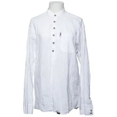 T-shirt manches longues (Blanc) de Stars & Stripes Coton