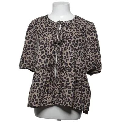 Peplum top (Beige, Black) Polyester