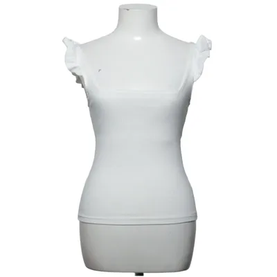 Crop top (Wit) van Ambar Elastaan, Polyester