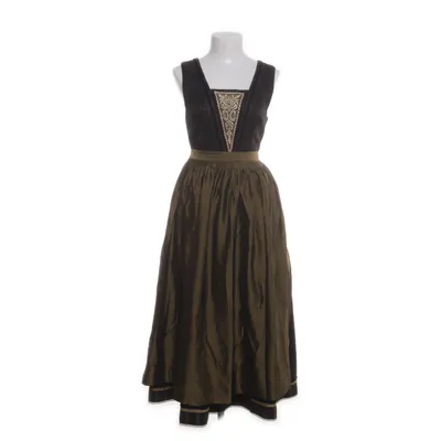 Dirndl (Black, Gold) from Bergland Viscose, Acetate