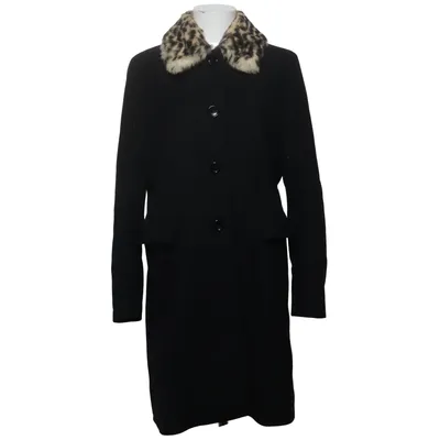 Frakke (Sort) fra Seventy Kashmir, Viscose, Uld