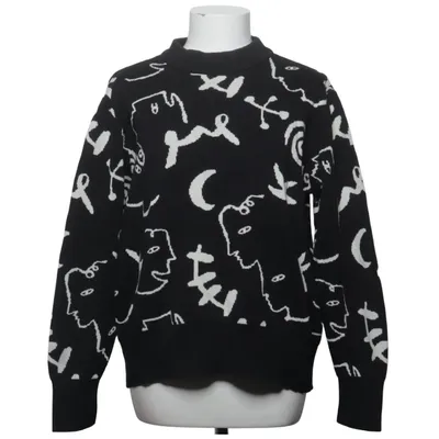 Strickpullover (Schwarz, Weiß) von Monki Baumwolle