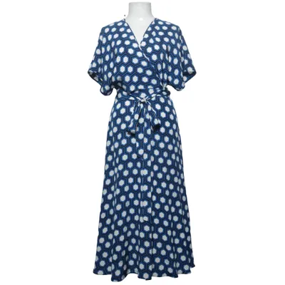 Omlottklänning (Blå, Vit, Svart) från Diane von Furstenberg