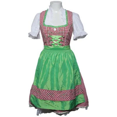 Dirndl (Grön, Röd, Vit) från Spieth & Wensky Acetat, Bomull, Polyester