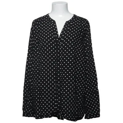 Bluse (Sort, Hvid) fra ONLY Carmakoma Viscose